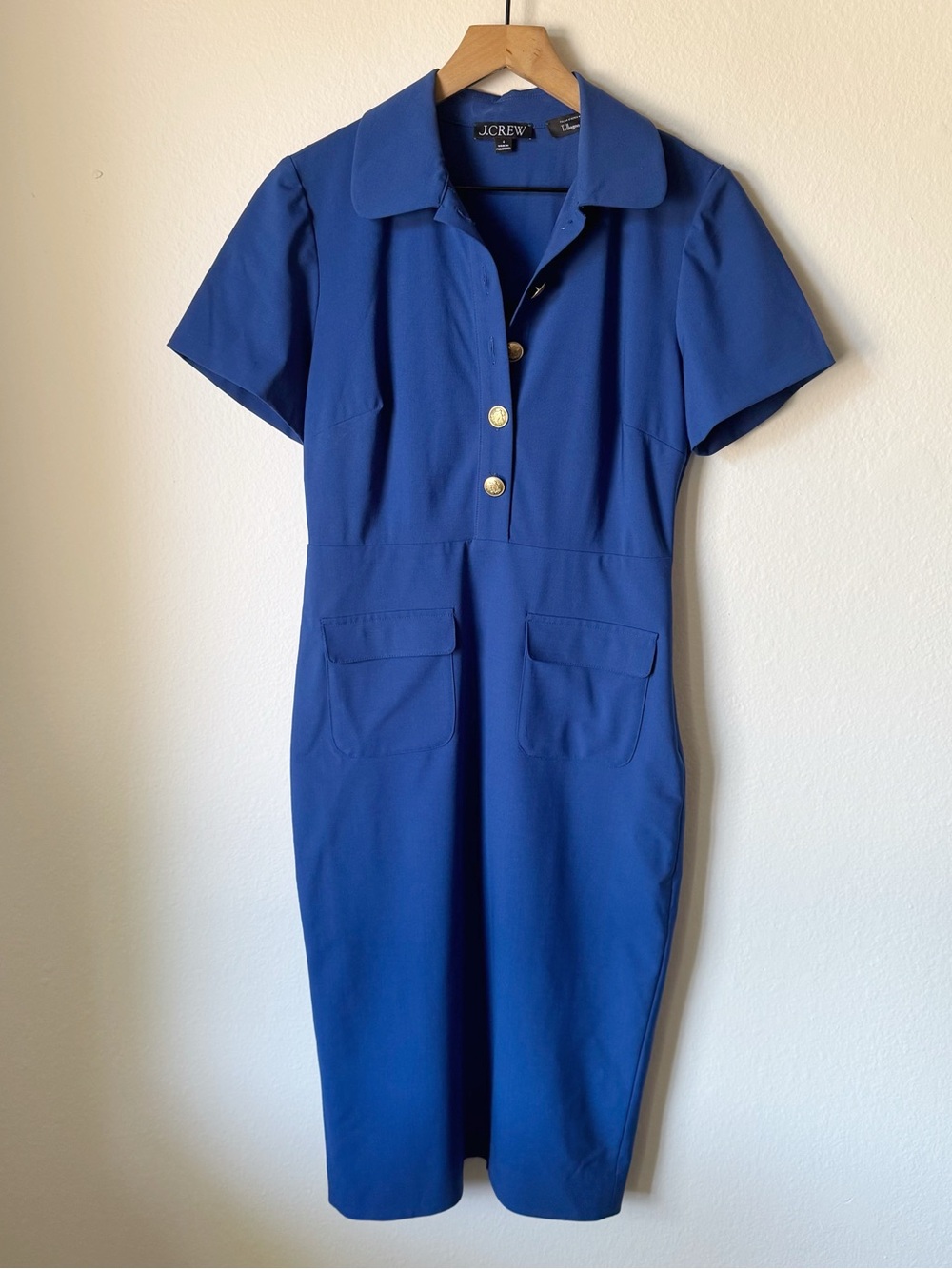 J Crew | Collared Sheath Midi Dress